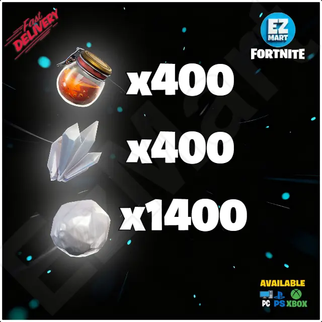Floor Freeze Trap Kit 400 Oxidized Mineral Powder, 400 Quartz Crystal, 1400 Rough Ore | PC-Xbox-PS | Fast Delivery