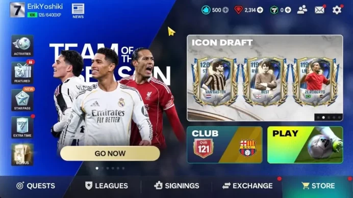 OVR 121/75B Value|7 Max EVO (Donnarumma,Kounde,Pirlo,Gabriel,Haaland,Rapinha,Messi)|4K Rank Up Point|2,3K Gems|Play Game|FCM772