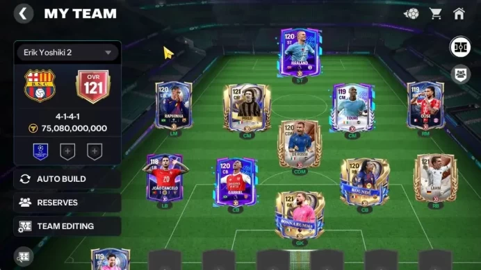 OVR 121/75B Value|7 Max EVO (Donnarumma,Kounde,Pirlo,Gabriel,Haaland,Rapinha,Messi)|4K Rank Up Point|2,3K Gems|Play Game|FCM772