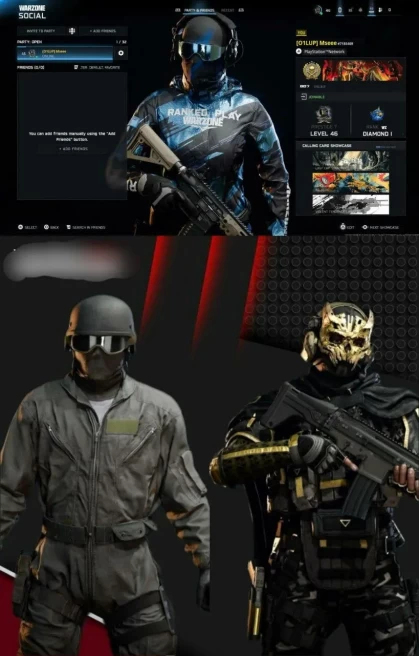 Warzone 4 - All Platform - Level 46 - Main BO6 Max - Main BO7 Max - Gold Fhantom Operator  - Apocalypse Camo - Abyss Camo - 1620