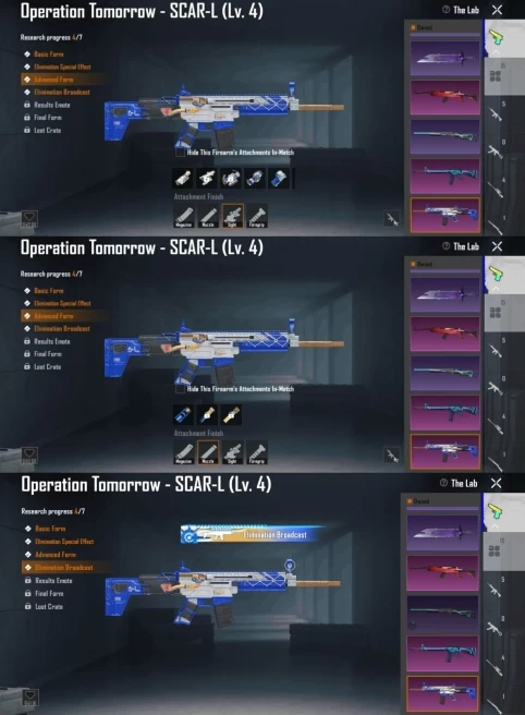 IOS Android - Level 63 - 15 Guns Upgrade - Scarl Kill Message - Helmet Glacier - Dance Legend - 1669