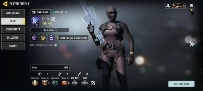 iOS Android - Level 400 - Mytich 2 - Legendery 9 - Epic 360 - 1684