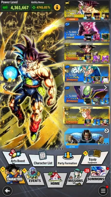 B196-IOS+Android-Meta-2 LR Full Red Star(Goku Black+Bardock)+UL Zamasu+Good Equipment+19 Legends Limited+LF Goku Black Red Star+Good Team Rank P