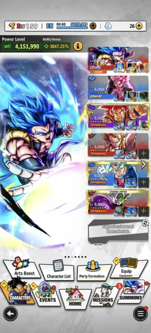 B191-IOS+Android-Meta-UL Gogeta Blue v2+LR(Broly+Goku Black)+16 Legends +Vip Equipment+Good Team PVP+God Vegeta Red Star+Android 13+Zamasu Zenka