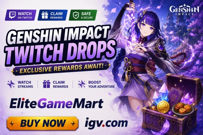 Twitch Drops Global • 20k Mora + 30 Primogems + 12 Items • All Servers