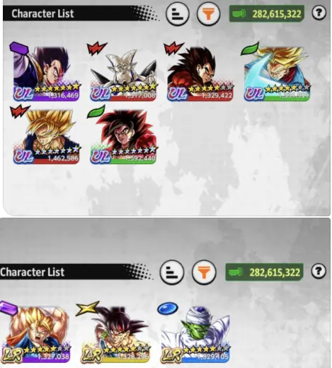B188-IOS+Android-Meta-6 UL(SS4 Goku Full Red Star+SS4 Vegeta+Trunks)+3 LR(Vegito+Bardock+Piccolo)+40 Legend+Vip Equi+Built Good Teams PVP+Good Z