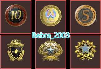 33Game-CS2 Prime 1122 hours+6Medals(2017-2018 Service Medal/Loyalty Badge/10Y/5Y/Global Offensive Badge)