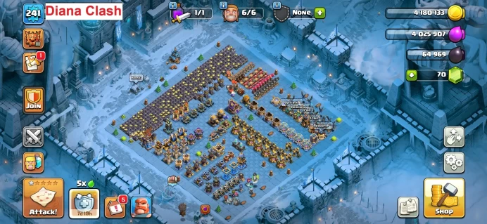 TH18-XP241-6 Max Hero-217 Max Wall-2 Skin Map-17 Hero Skin-200 Raid Medals-5 Epic Max Equipment -Lifetime Warranty-Immediate Delivery