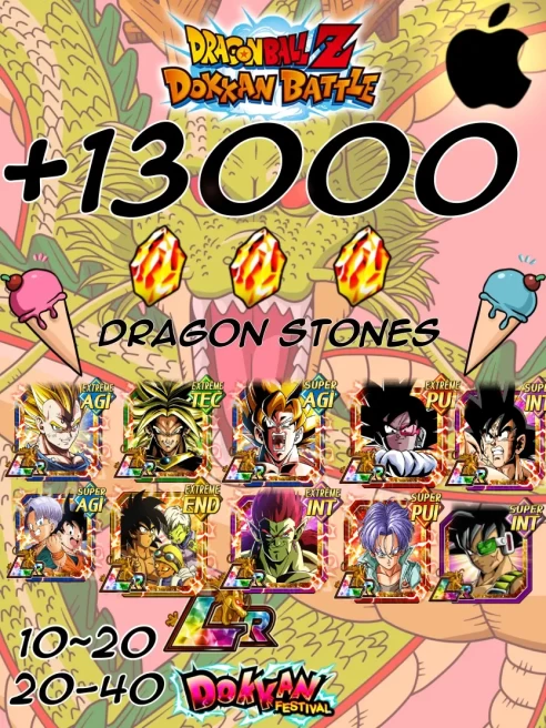 [AUTO-MA-TIC DELIVERY] [IOS]Dragon Ball Z Dokkan Battle International [+13 000 DS]
