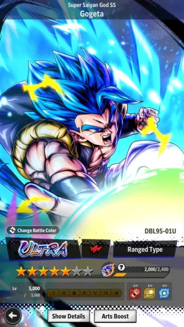 Android | Lvl 149|11.7M Total Power|476 CC|1 LR|1 UL|LR Broly: Fury,UL Super Saiyan God SS Gogeta | LogBandai Check SS DBL770B