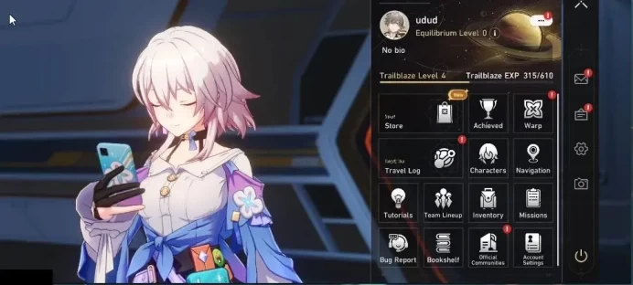 Asia|TL 4|2 Golden Companion Spirit|2 Limited|Evanescia,Dan Heng Permansor Terrae|MC Male|TakeMail|Log Google|CheckSS(HSR7347)