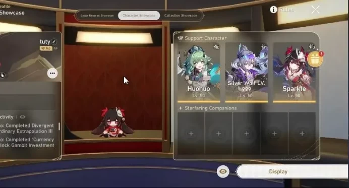 Asia|TL36|4 Limited|[Silver Wolf 999E1+Sign,Huohuo,Sparkle,SeeleE1]|Xianzhou Luofu|MC Male|Take Mail|Log Google|Check SS|HSR7043