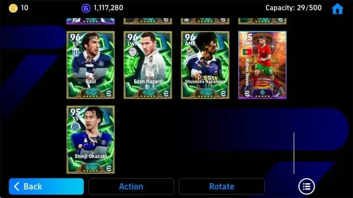Android|PW 3224|Gareth Bale BigTime,Epic Johan Cruyff,Epic Carlos Tevez,Epic Romario,Epic Franco Baresi||2026|Check SS EFB1645B