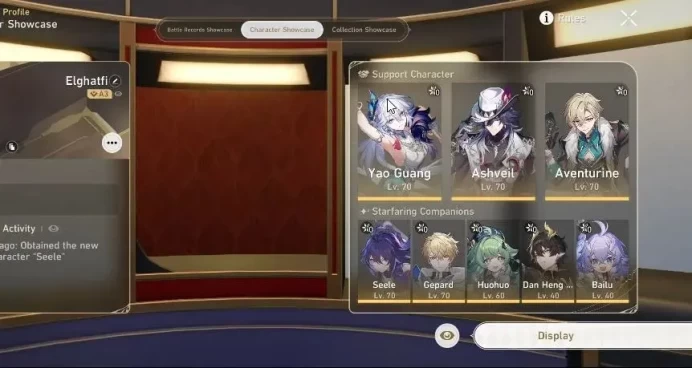Asia|TL 54|6 Limited|Ashveil,Aventurine,Yao Guang,Huohuo,Dan Heng Permansor Terrae,Seele|MC Male|TakeMail|CheckSS(HSR6943)