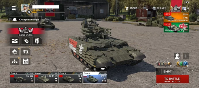 WT4 | [Mobile] Multi-Branch Lineup with Many Premium Tanks, Ships & Aircraft + Multiple Max-Level Vehicles - Tank: Calliope(Premium), Excelsior(