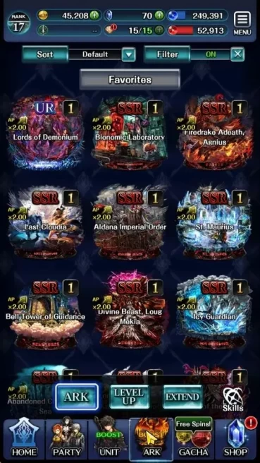 GLOBAL|Rank 17|Top Tier Unit [Spirit Maiden Sera,Goddess Lilaha,Demon Lord Balezar,Etc]|1 UR 11 SSR Ark|Code Only|LC1317