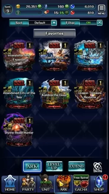 GLOBAL|Rank 9|Top Tier Unit [Telestio God of Ruin,Goddess Lilaha,Etc]|7 SSR Ark|Code Only|LC1316
