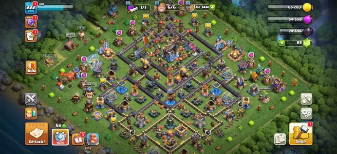 Town hall 18 Xp 222, 4 equipment epic max,23/24 equipment common max, C6344