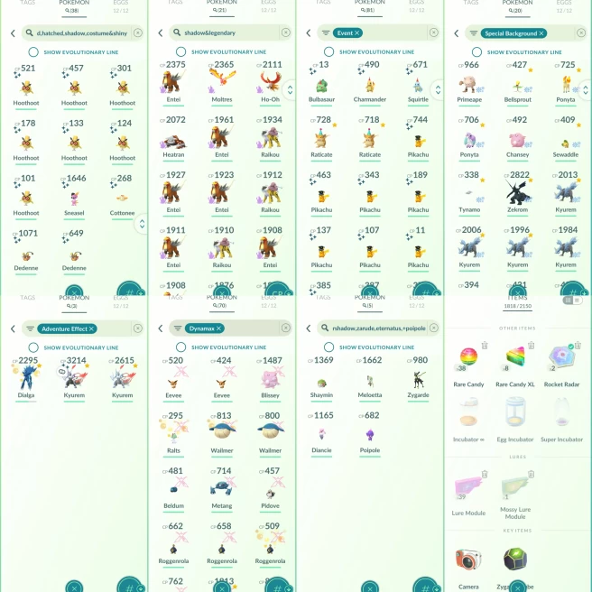 2298 Level 70 Suicune100 Shiny GMax Snorlax x3 Shiny White Kyurem Shiny Kyurem Shiny Shadow Moltres