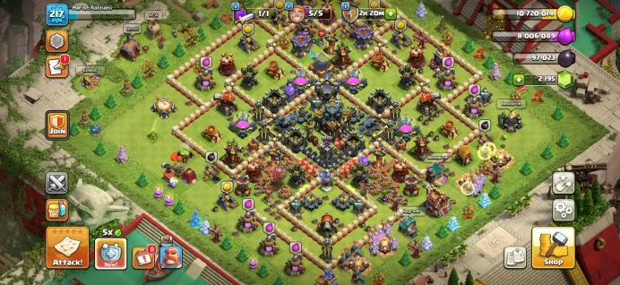 Town hall 17 Xp 217, 8 equipment epic, C6346