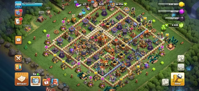 Town hall 16 Xp 208, 12 Hero skin, C4347