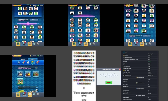 ■LVL:42 ■Cards:106 L14:6 L13:2 ■Skins:3 ■HT:6116 ■Emotes:57 ■Full Access ■Instant Delivery ■A6273