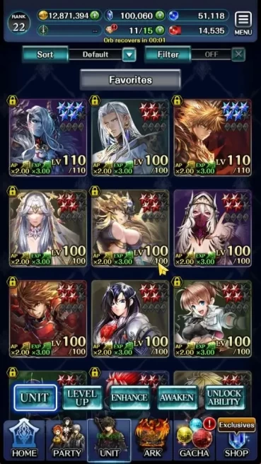 GLOBAL|Rank 22|100K Cryst|TopTierUnit [Well Build (DL Judecca-Samekh,Arkh KOD),Telestio,KOG Mauna,G Lilaha,Etc]|CodeOnly|LC1319