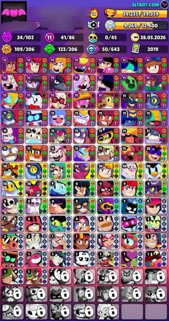 40K TROPHY | 86 BRAWLER | 41 MAX | 30 HYPER | 190 SKINS RARE | INSTANT DELIVERY | LIFETIME WARRANTY