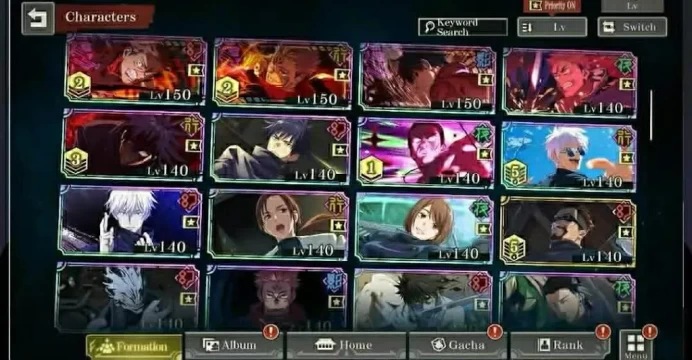 JJK55: Global-TW-HK | Lv64 - 149 k CP| 48 SSR (8limited) - 13k cube free
