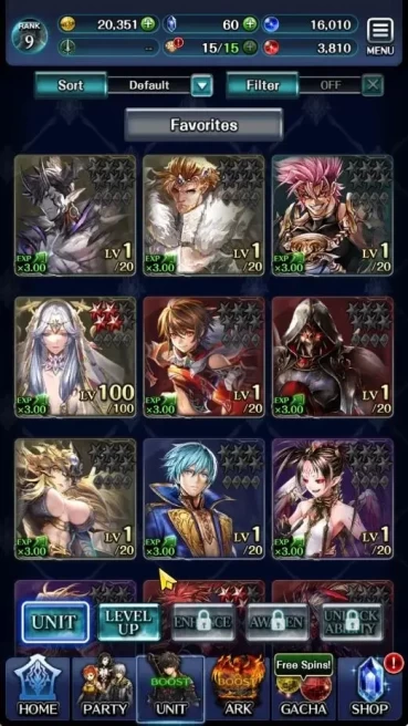 GLOBAL|Rank 9|Top Tier Unit[Demon Lord Judecca-Samekh,Ascended Roland,Goddess Lilaha]| 1 UR 6 SSR Ark|Code|LC1310
