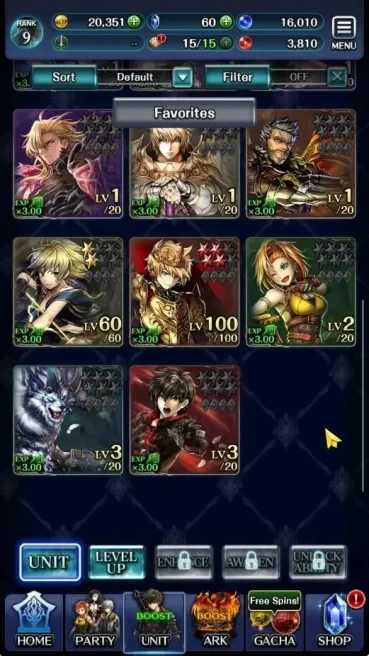 GLOBAL|Rank 9|Top Tier Unit[Spirit Maiden Sera,Demon Lord Judecca-Samekh,Ascended Roland,Goddess Lilaha]| 8 SSR Ark|Code|LC1309