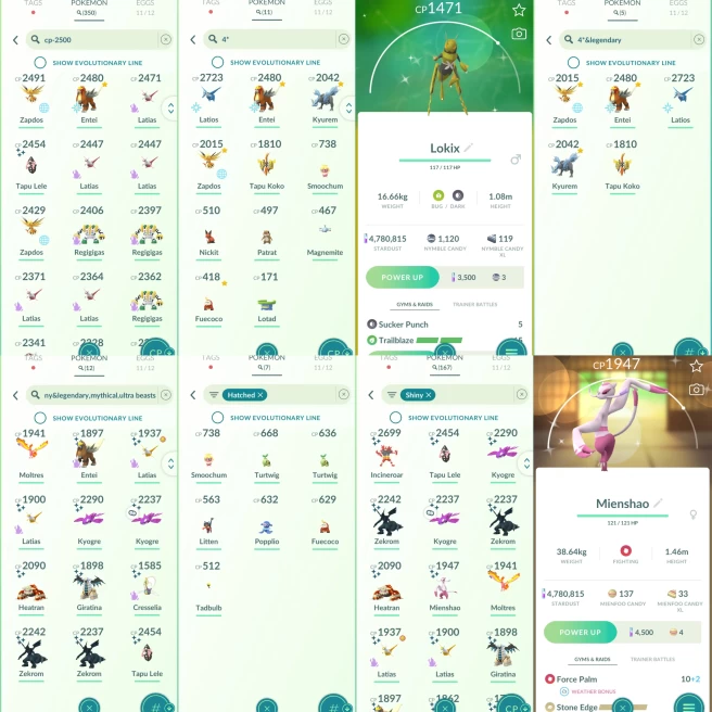 2320 Level 70 Kyurem100 Zapdos100 PokePark Kanto Japan BG Shiny Tinkaton BG Shiny Moltres