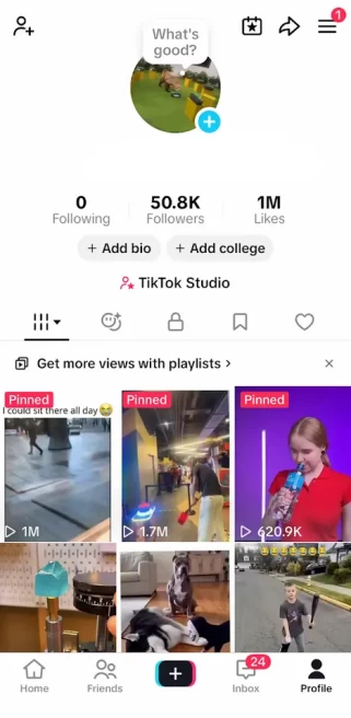 USA Monetized Account/ 50K Real Followers+1M Real Likes/ Creator Rewards Program Activated/ Live Stream/ Full Access