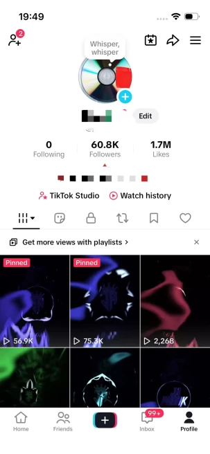 Huge BLOWOUT/  Monetized 60K Real Followers+1.8M Real Likes Account/ Creator Rewards Program Activated/ Full Access