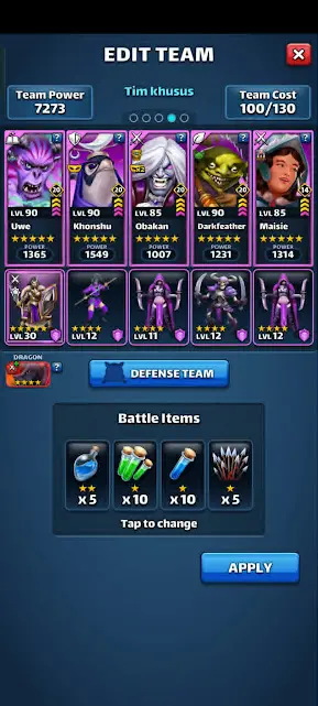 EP145: android - Lv81  - Defence Power 8020 - 69 Heroes 5 - 10 Heroes Lv90