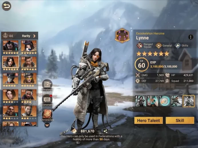 DDSF54: All Platform - Account 77M - Vip 8 - 10 hero lv 60 -full t5