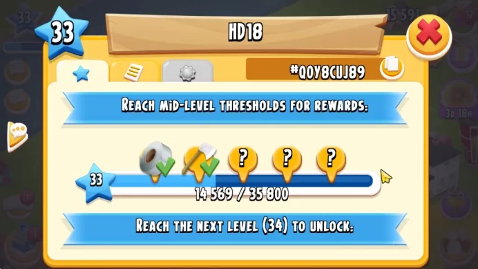 Lvl 33 | Barn Storage 1050 - Silo Storage 525 | 15k Coins - 1 DM | CFN ON | Supercel ID | HYD736