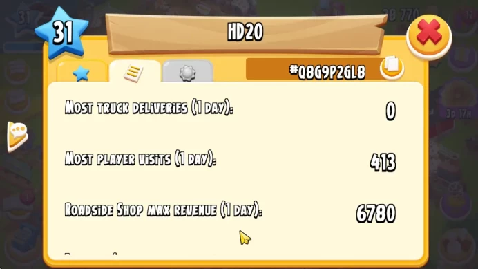 Lvl 33 | Barn Storage 1050 - Silo Storage 525 | 15k Coins - 14 DM | CFN ON | Supercel ID | HYD738