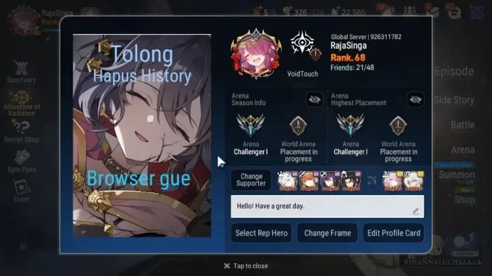 GLOBAL Unverif|New Era|15 ML(Salome,LOTscales,NM Luna,Etc)+Rinak,Ivana,Etc|PoH ON|Auto WBC Hunt|22K SStone+1,6K MM|Stove(ES4947)