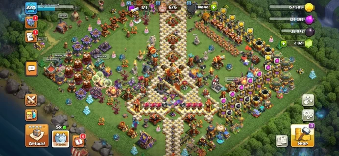 Town hall 16 almost max Xp 220, 10 equipment epic, C6357
