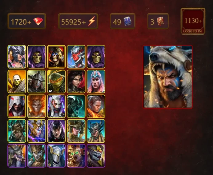 [STARTER]Trunda+Arne the White+Kantra+Skeletor+Deathknight+Cruetraxa+Skeletor+Rotos+Artak+Rathalos+Michelangelo+Adelyn+47Epics