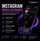 Fresh Accounts | Full Email Access | Instant Delivery | US Registered | High Quality by QuickAcc