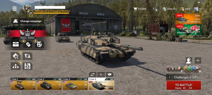 WT5 | [Mobile] 176 Max Level Vehicles - 115 Researchable Vehicles - 83 Premium / Rare Vehicles - Multi Branch Progression Across Tanks, Ships & 