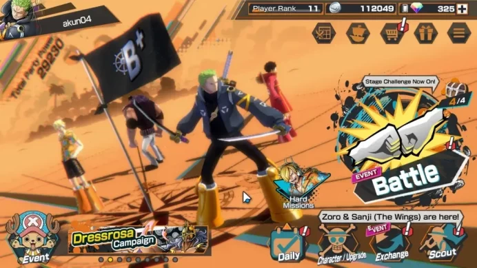 Global|1 EX|Great Pirate Gol D. Roger|325 Crystal|Rank 10|Android Only|Bandai|CheckSS|(OPBR2386)