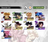 B210-IOS+Android-Meta-3 LR(Goku Black+Broly+Bardock)+3 UL(Gogeta v2+Goku Uis+Vegito)+28 Legends+Good Equi+LF Black 11 Red Star+Zamasu Red+Janemb