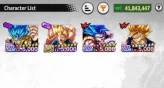 B215-IOS+Android-UL(Gogeta v2 10 Red Star+Gogeta v1 Red Star)+LR Super Vegito+22 Legends Limited+Good Equipment+Fusions+Vegito Green+SS2 Goku+Go