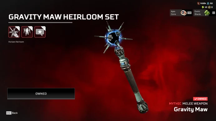 Apex Ea Account | Horizon Heirloom / Gravity Maw | 101 Legendries | Level 202