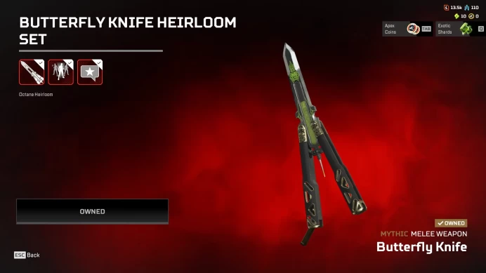 Apex Ea Account | Pathfinder Heirloom / Boxing Gloves | Octane Heirloom / Butterfly Knife | 3 Reactive Skins | 259 Legendries | Level 445