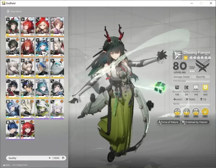 ASIA|Ready Gacha 12HH Permit|Lv51|7 SSR(3Limit)+10(*6WEP)|[Fangyi+Sign,Rossi,Laevatain]|Oro 3K|Gryphlink|TakeMail(END1948)