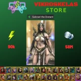 Starter with Mythical - Sabrael : 90k energy / 58 mln coins / Lady Kimi, Eostrid, Arix, Ninja + 20 Login Legendaries / Pain Keeper 4x